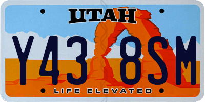 UT license plate Y438SM