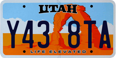 UT license plate Y438TA