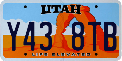 UT license plate Y438TB