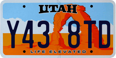 UT license plate Y438TD
