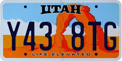 UT license plate Y438TG