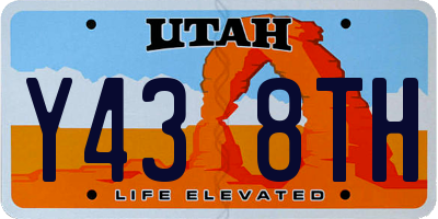 UT license plate Y438TH