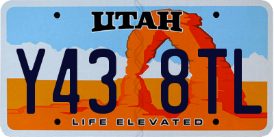 UT license plate Y438TL