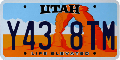 UT license plate Y438TM