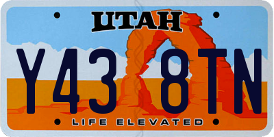 UT license plate Y438TN