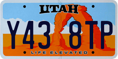 UT license plate Y438TP