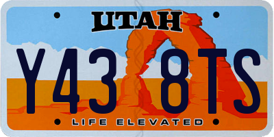 UT license plate Y438TS