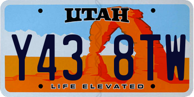 UT license plate Y438TW