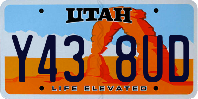 UT license plate Y438UD