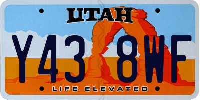 UT license plate Y438WF