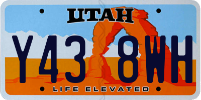 UT license plate Y438WH