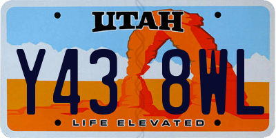UT license plate Y438WL