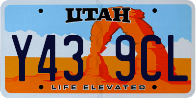 UT license plate Y439CL
