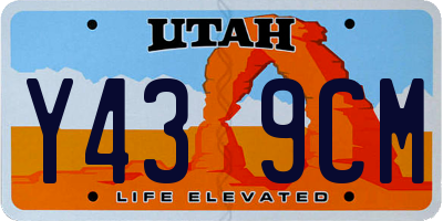 UT license plate Y439CM