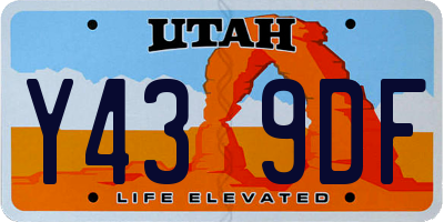 UT license plate Y439DF