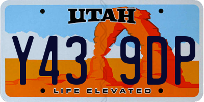 UT license plate Y439DP