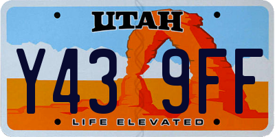 UT license plate Y439FF