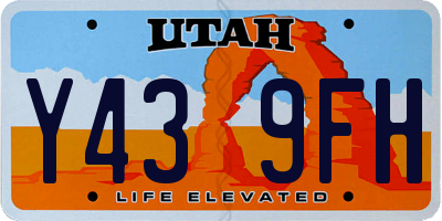 UT license plate Y439FH