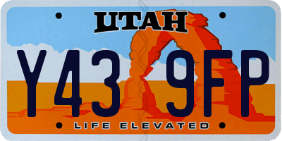 UT license plate Y439FP