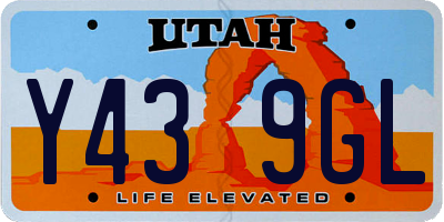 UT license plate Y439GL