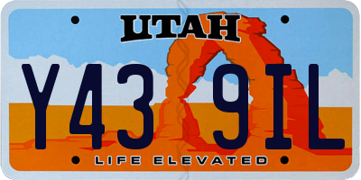 UT license plate Y439IL