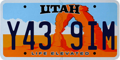UT license plate Y439IM