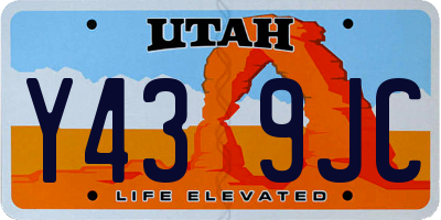 UT license plate Y439JC