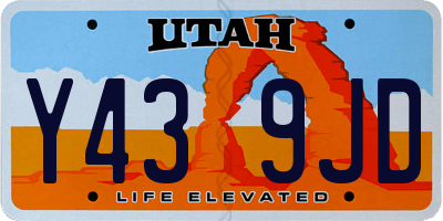 UT license plate Y439JD