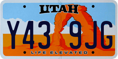 UT license plate Y439JG