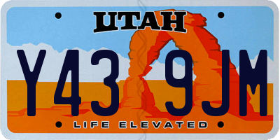 UT license plate Y439JM
