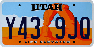 UT license plate Y439JQ