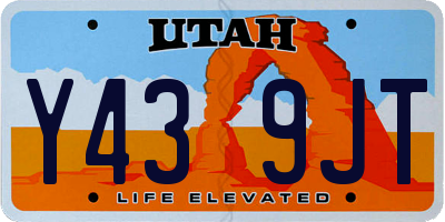 UT license plate Y439JT