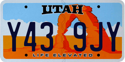 UT license plate Y439JY