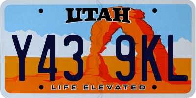 UT license plate Y439KL