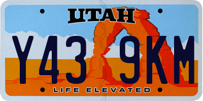 UT license plate Y439KM