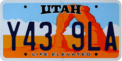 UT license plate Y439LA