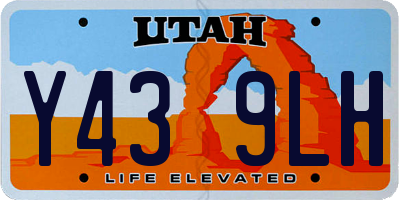 UT license plate Y439LH