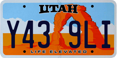 UT license plate Y439LI