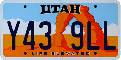 UT license plate Y439LL