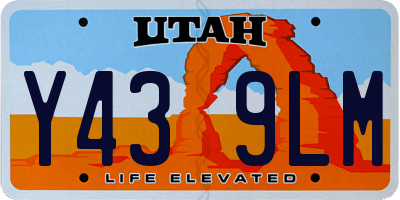 UT license plate Y439LM