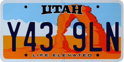 UT license plate Y439LN