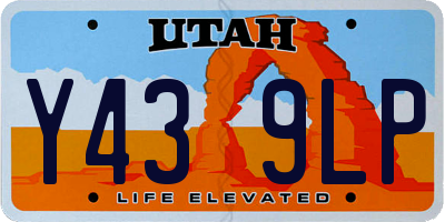 UT license plate Y439LP