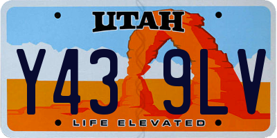 UT license plate Y439LV