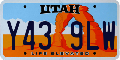 UT license plate Y439LW