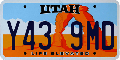 UT license plate Y439MD