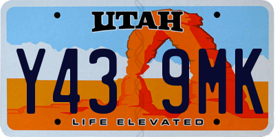 UT license plate Y439MK
