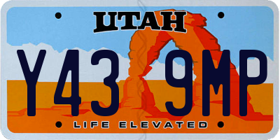 UT license plate Y439MP