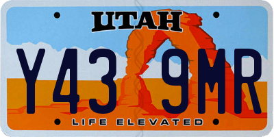 UT license plate Y439MR