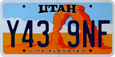 UT license plate Y439NF