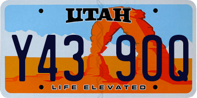 UT license plate Y439OQ